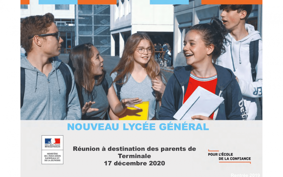 Réunion à destination des parents de Terminale – Bac 2021